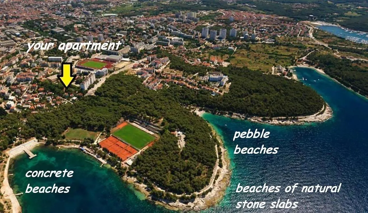 Villa Valkane Pet Friendly 150M From The Stunning Valkane Beach, City Indoor Pools-Fitness And City Mall Pula 0*,  Croatia